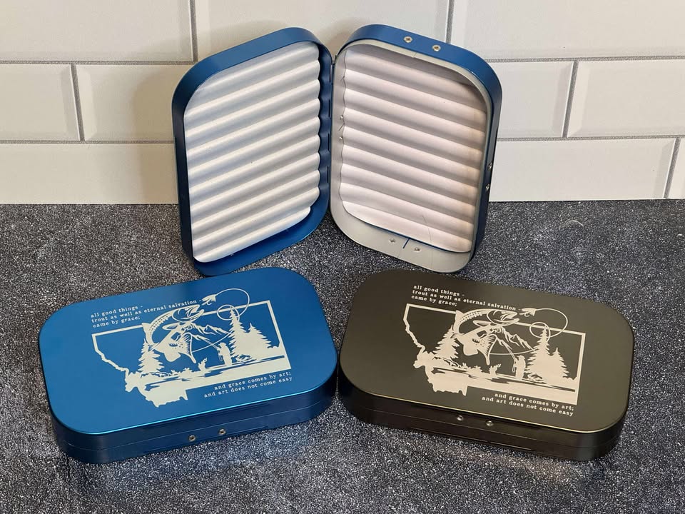 Custom Anodized Aluminum Fly Boxes – Barbed Wire Woodcrafting